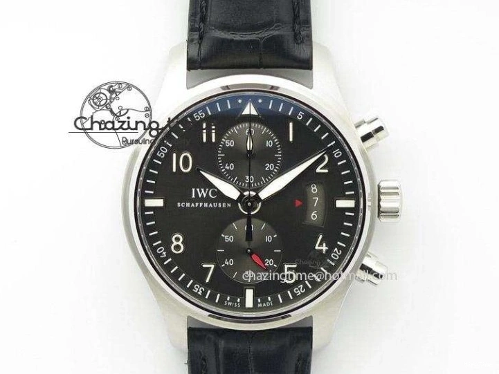MIROTIME 0523 Affordable Portofino IW356501 SS V3 MK 1:1 Best Edition White Dial Gold Markers On Black Leather Strap MIYOTA 7196